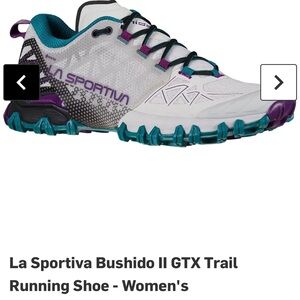 Brand new, women’s La sportiva Bushido gtx II